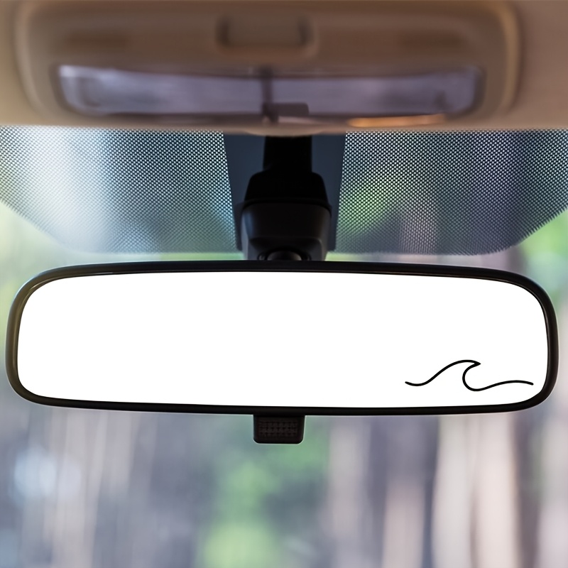 2pcs Wave Decal, Beach Decal, Surfing, Ocean Waves, Summer, Rearview Mirror Decal, Mini Decal, Vinyl Car Stickers, Laptop Stickers, Water Cup Stickers