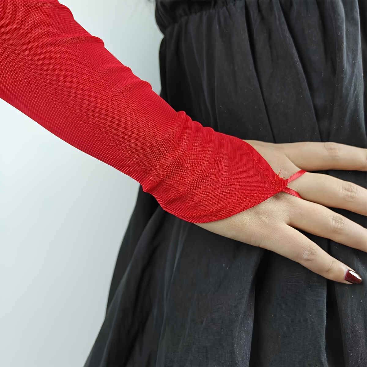 a pair solid color sheer gloves brides bridesmaids perfect - Temu Oman