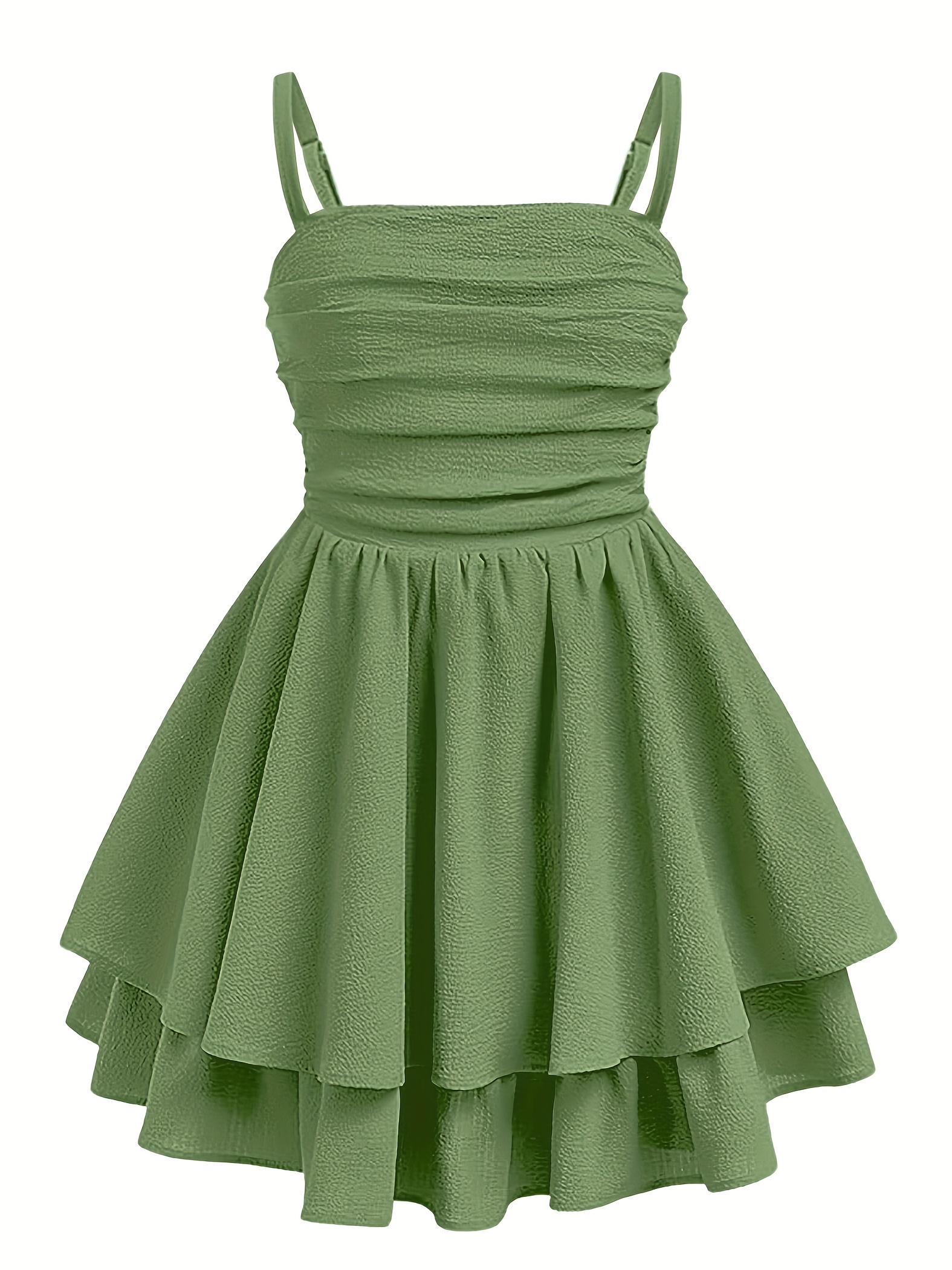slim fit dress slacks Little Girls Pageant Dress Formal Party Long Chiffon Flower Girl Dresses Wedding Sleeveless Junior Bridesmaid Dress, Sage Green / 10 main image 0