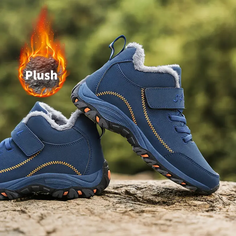 mens womens winter snow boots with like collar skid rubber traction tires closure short ankle high outdoor hiking shoes for mud warm beige copper unisex couples heavy duty tread winter shoes for men winter boots for men snow boots for men winter boots for women snow boots men bottes hiver homme snow shoes mens snow boots winter clothes for men snow shoes for men mens winter shoe mens winter clothes winter shoes men shoes Product details 4