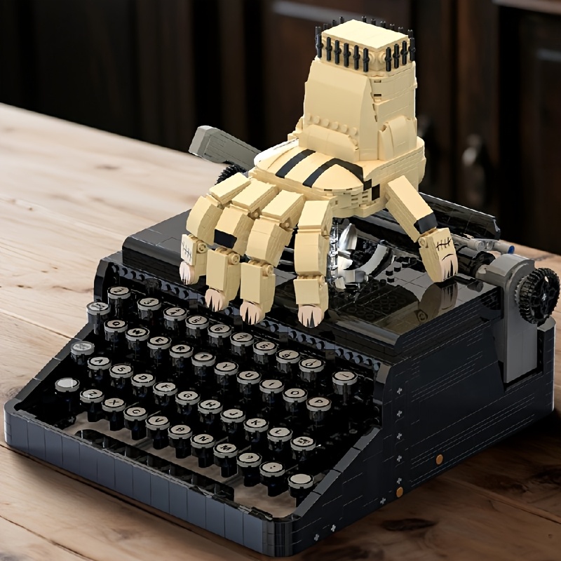 Image of (no Original Box) 2330pcs Home Decoration Typewriter Block Toys Set For Gift, Xb66140 Typewriter Toys Model Block Brick For Birthdays, Valentines, Christmas Gift.