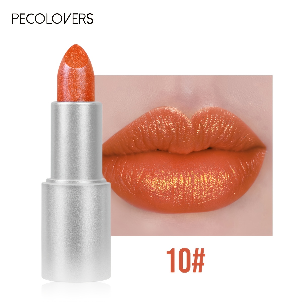 1pc Long-lasting Shimmering Pearlescent Lipstick, Metallic Texture, Shimmering Lip Gloss, Mild Formula, Non-sticky, Suitable For Music Festivals And Weddings, Ideal Valentine's Day Gift