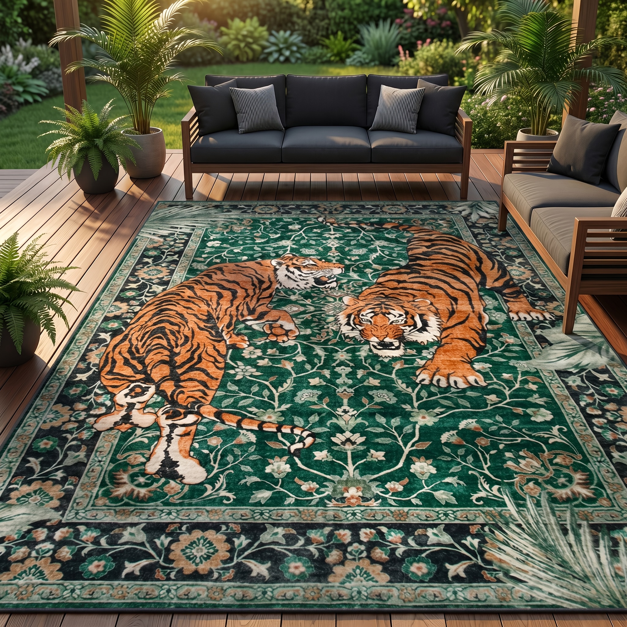 large oriental rug sold on Temu United States