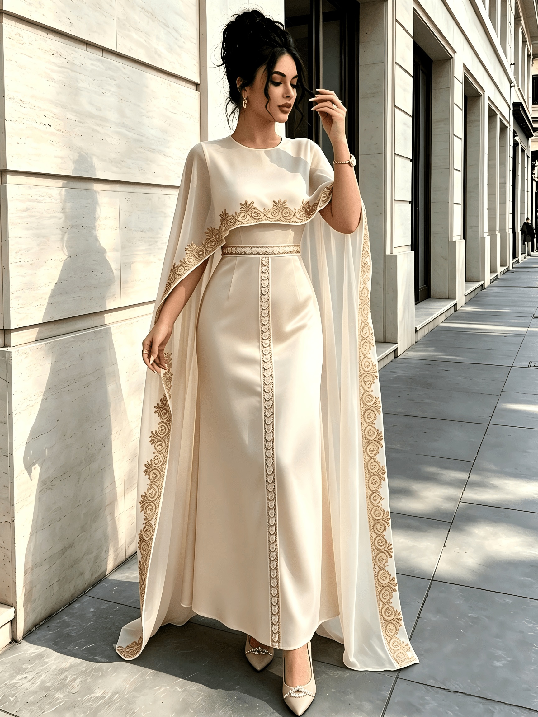 layered abaya dress modest sold on Temu Mexico modern trendy abaya designs