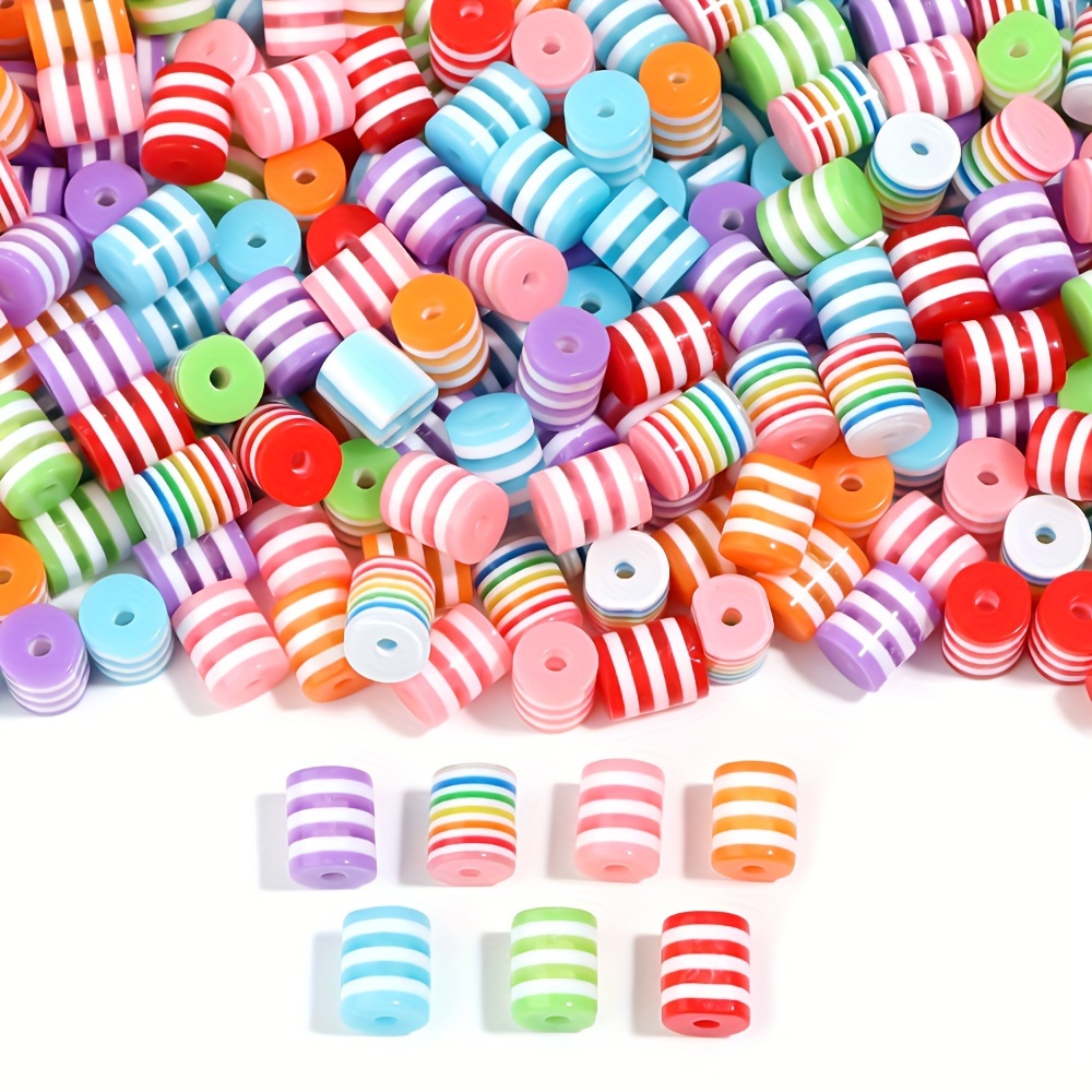 

100pcs 8*9mm Mixed Cylindrical Diy Bracelet Necklace Jewelry