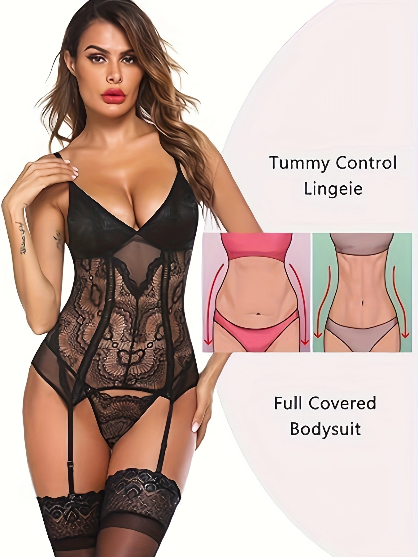 garter belt tummy control Shaping Garter Belt