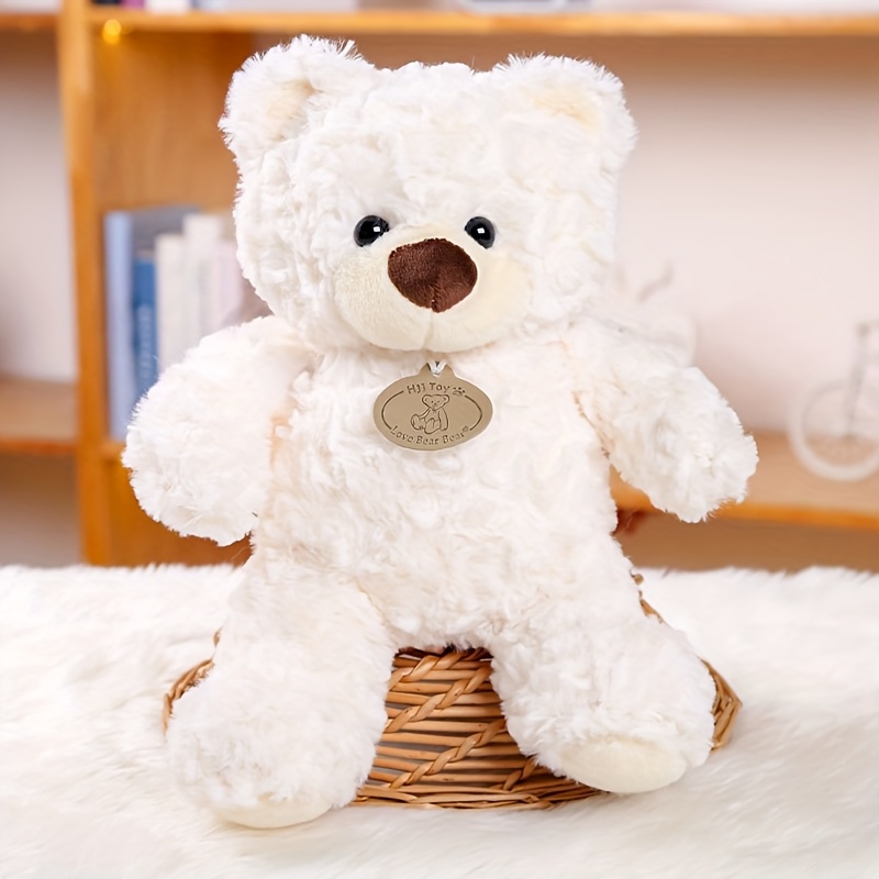 1pc cute teddy bear plush toy ideal for teens soft fluffy bear doll   room decor for birthday christmas valentines day and holiday gifts