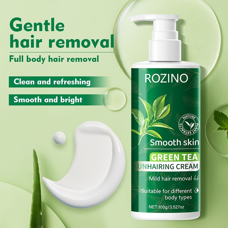 Green Tea Hair Removal Cream for Smooth Skin