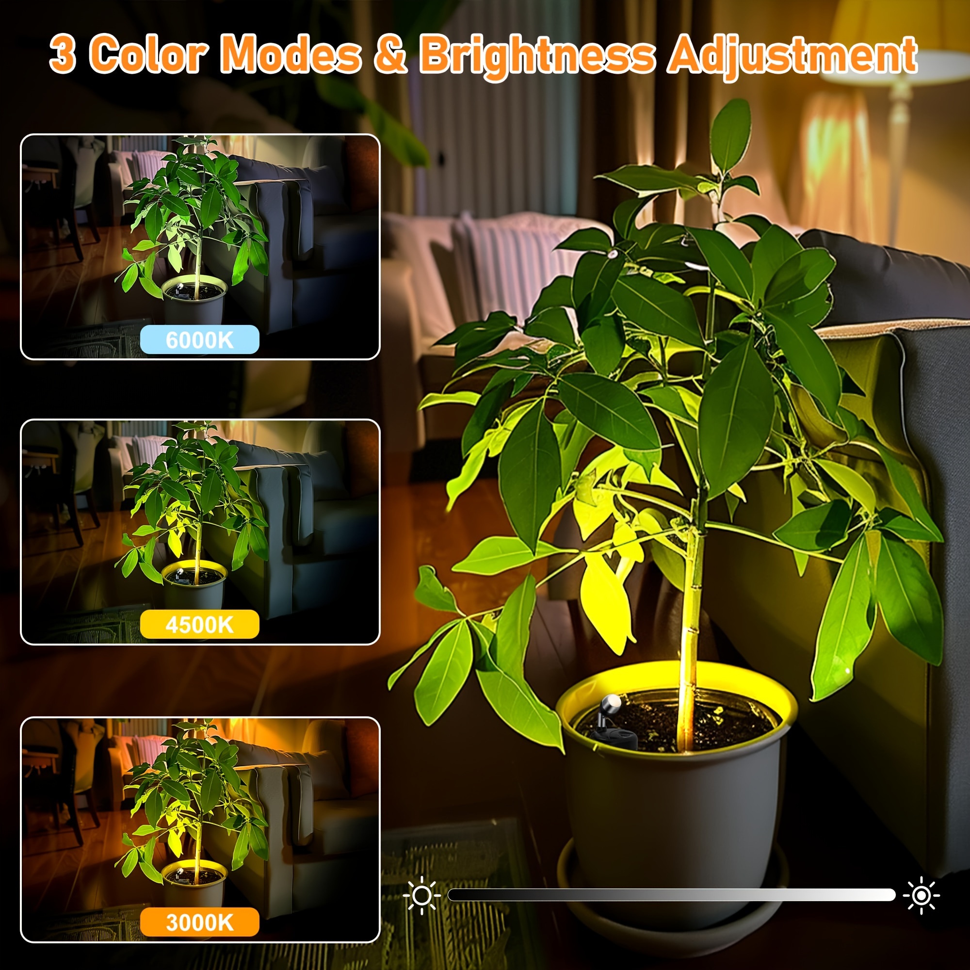 4 led spotlight indoor plant battery - Temu