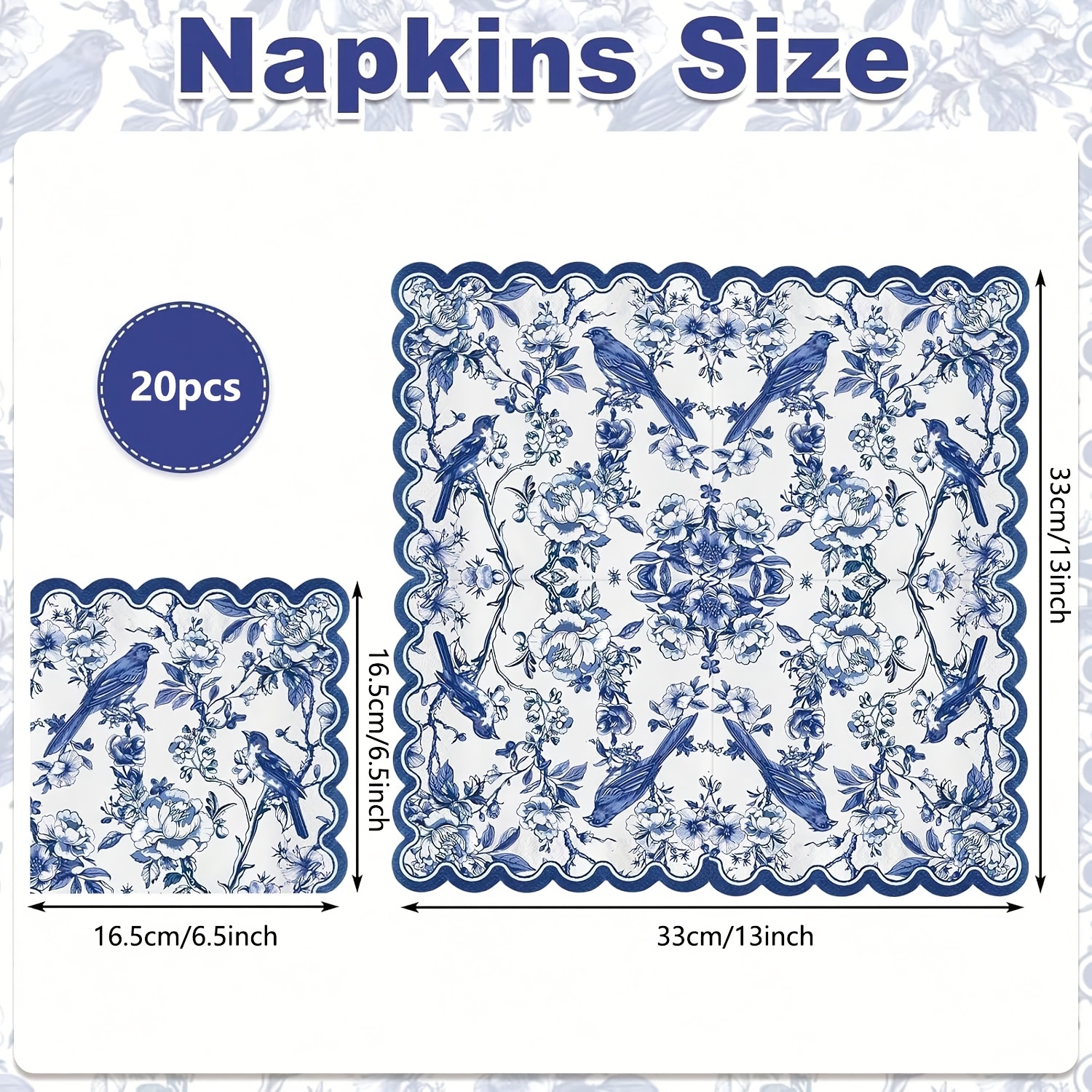 TEMU 20/40/60pcs Floral Disposable Hand Towels Suitable For Bathroom, Bridal Shower, Shower, - Elegant Paper Napkins For Tea Party, Garden Party,