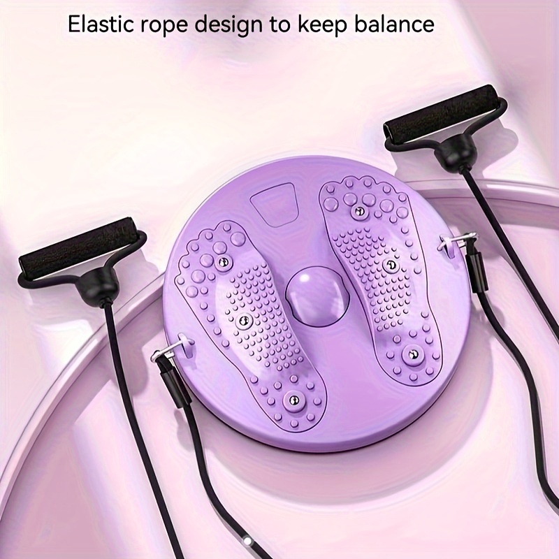 1PC Home Waist Twisting Board with Tension Rope for Effective Abdominal Muscle Building and Fitness Core Strength Training