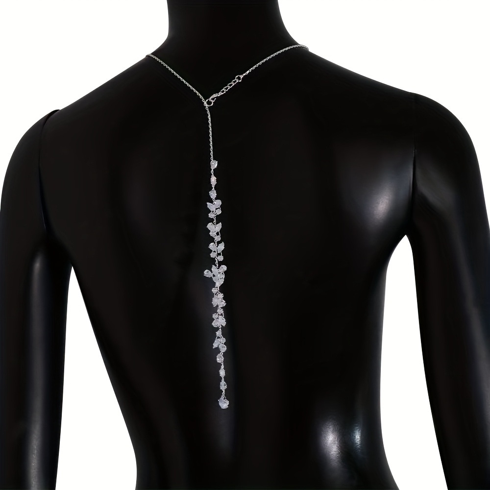 Luxurious Rhinestone Necklace, Sexy Bride Wedding Body Chain