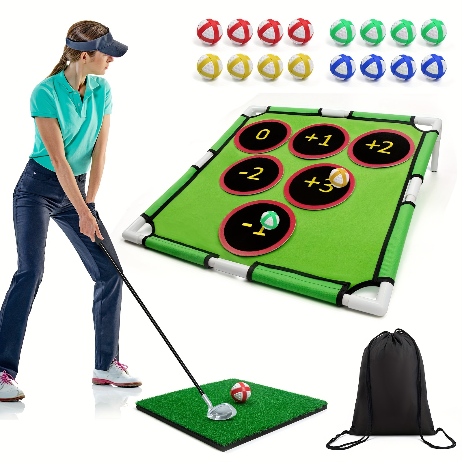 

Kaiersn Golf Chipping - Portable & Net 6 , Includes Mat & - For / Fun, For Golf Enthusiasts