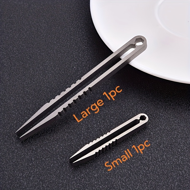 

1pc Titanium Tongs For Edc And Use - Easy To Pick Up And Grip