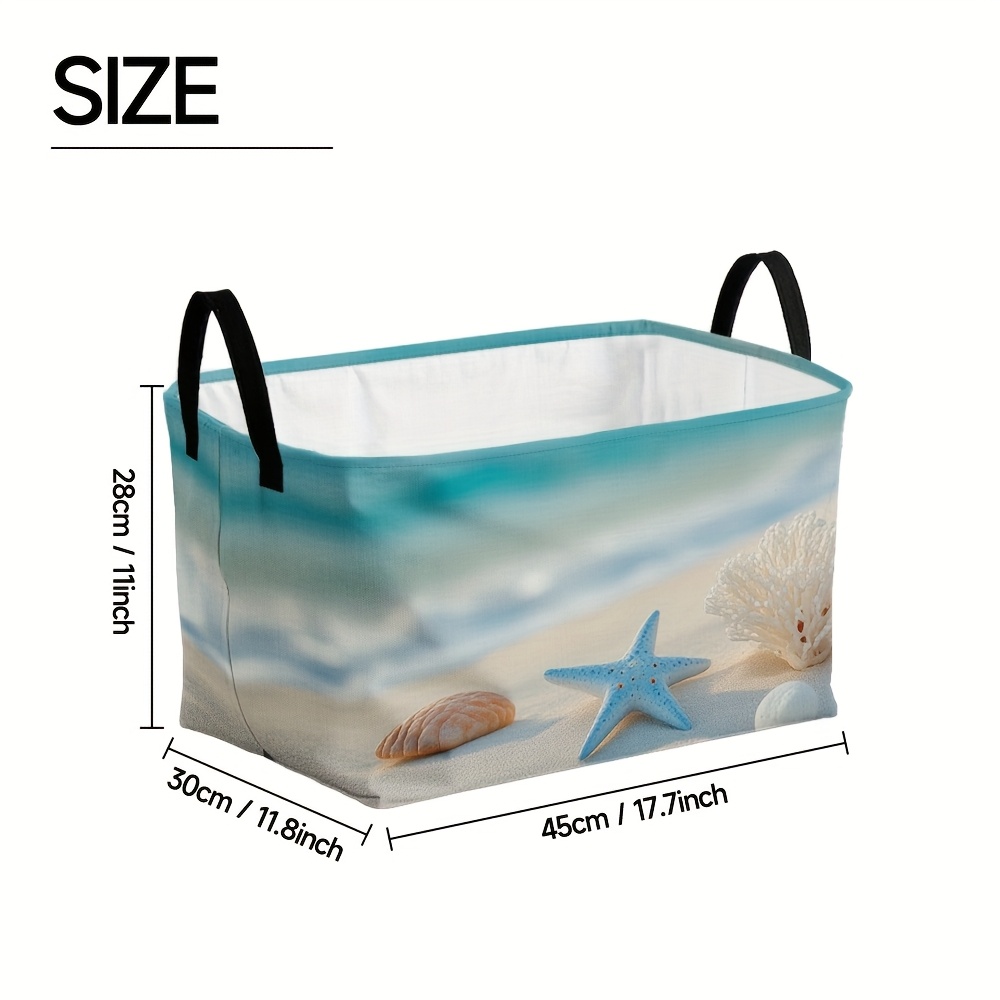 E-shop ., Aufbewahrungskorb Tropischer Seestern Druck Aufbewahrungskorb Aufbewahrungsbehälter Organizer für Schlafzimmer Dekor, Geschenkkörbe für
