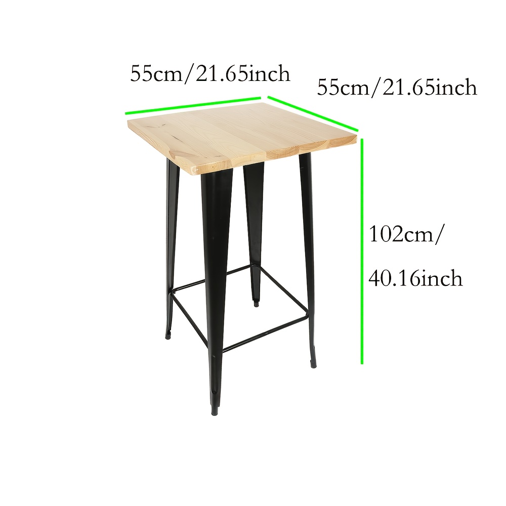 Bar Table, 4-person Bar Table, High-leg Table, , Party Table, Suitable For Bars And Living Rooms, 60x60x105cm