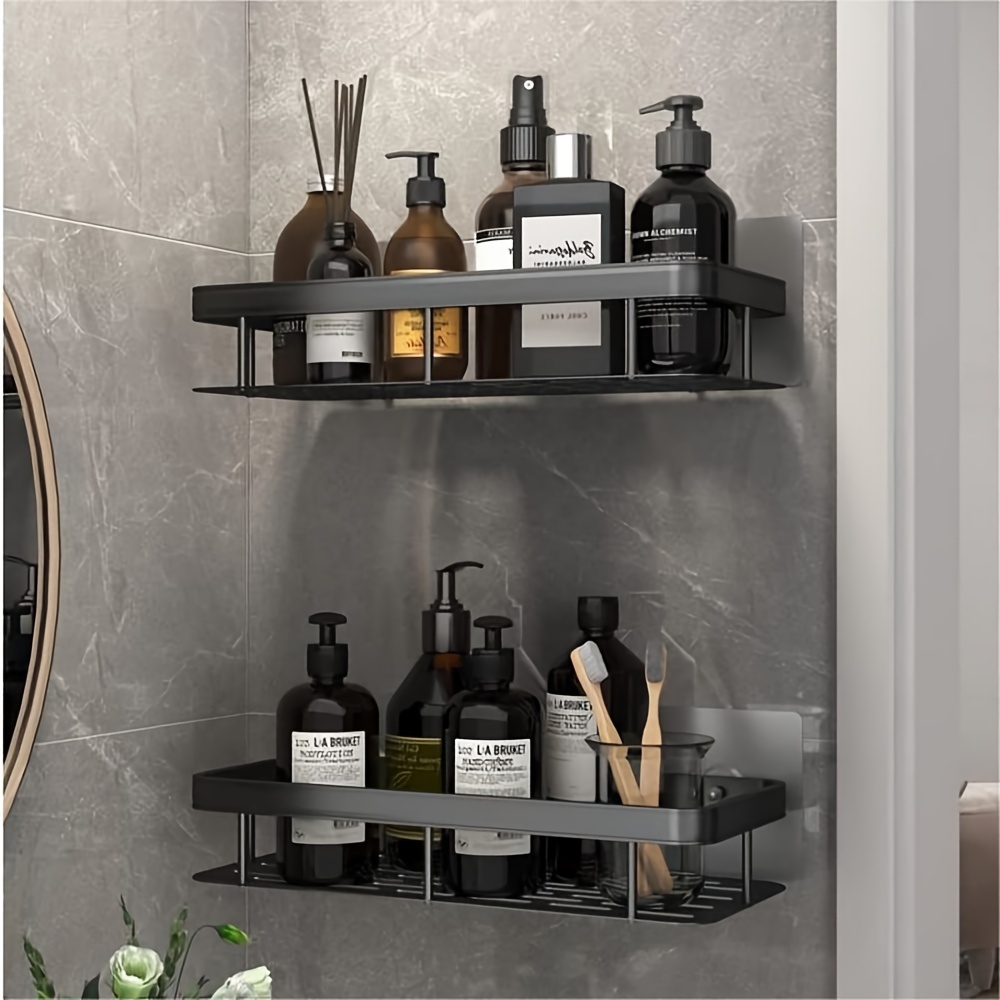 

Space-saving No-drill Metal Wall Shelf - Versatile Storage For Kitchen, Bathroom & Bedroom