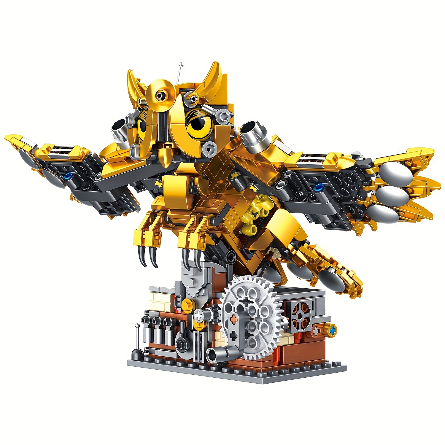 TYCOLE Mechanical Owl Building Block Set - Steampunk Style Model