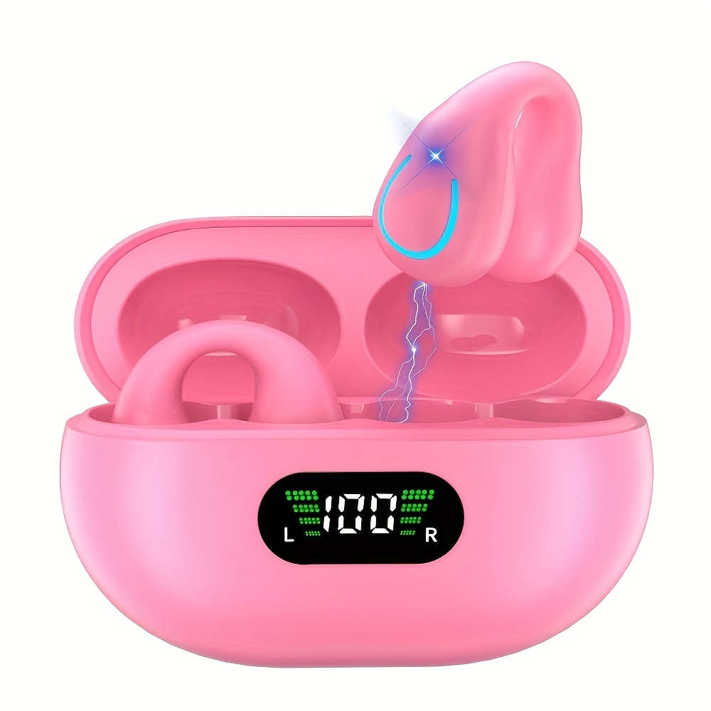 Truly Open Wireless Earbuds (Wireless 5.4 TWS), Experience 360° Ambient Awareness & All-Day Comfort. Secure Open-Ear Fit for Sports/fitness. Advanced ENC Delivers Crystal-Clear Calls. Intuitive Touch Control. LED Digital Charging Box with Real-Time Power + Long Standby. Hi-Fi Sound for Music/gaming/calls. Wireless 5.4 Ensures Ultra-Stable Low-Latency on IOS/Android. Perfect for Travel, Business Commutes, Outdoor Adventures, and Focus Sessions. Engineered for Active Lifestyles., High 3 Truly Open Wireless Earbuds (Wireless 5.4 TWS), Experience 360° Ambient Awareness & All-Day Comfort. Secure Open-Ear Fit for Sports/fitness. Advanced ENC Delivers Crystal-Clear Calls. Intuitive Touch Control. LED Digital Charging Box with Real-Time Power + Long Standby. Hi-Fi Sound for Music/gaming/calls. Wireless 5.4 Ensures Ultra-Stable Low-Latency on IOS/Android. Perfect for Travel, Business Commutes, Outdoor Adventures, and Focus Sessions. Engineered for Active Lifestyles., High - Image 3