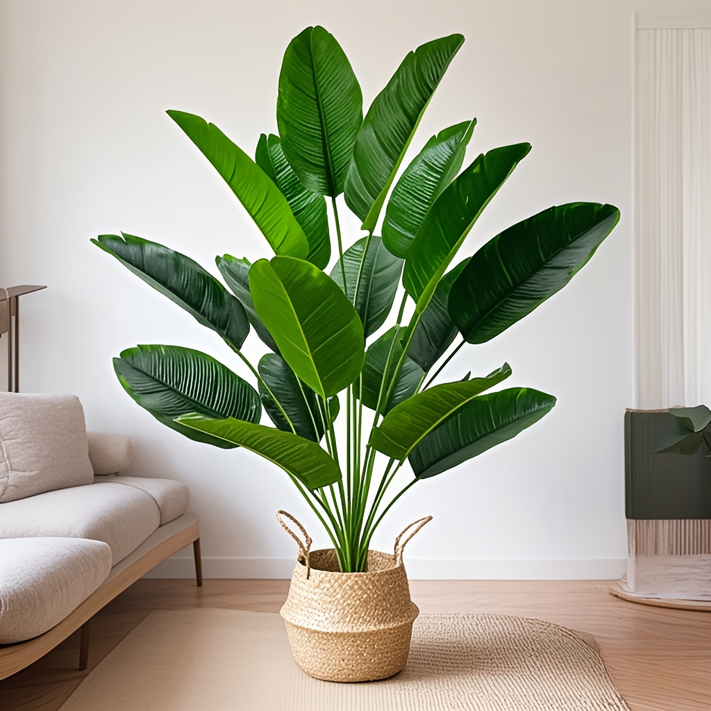 

32-inch Plant With 18 Leaves - Artificial For Lotus, Suitable For Home And Garden Decoration, Ideal Gift For Or , Pot Not Included