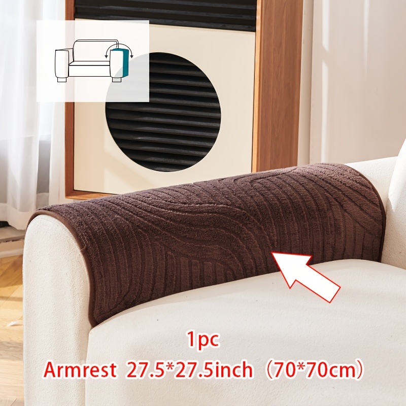 TEMU 1pz Cuscino per in Peluche a Righe, e Confortevole, agli Animali Domestici, Lavabile in Lavatrice, Copridivano Antiscivolo e Traspirante -
