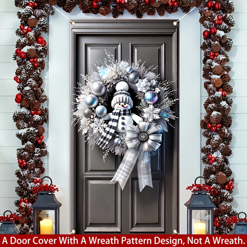 

Hego Snowman Christmas - 35.43" X 70.86" / Decoration For Porch, Entryway, &