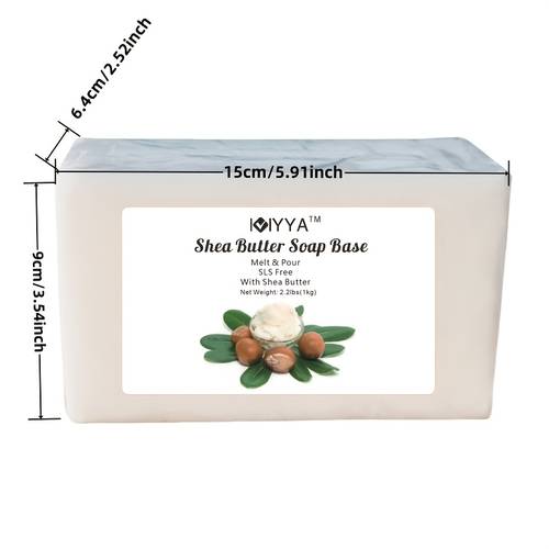 shea yağı sabun tabanı sls/ i̇çermez | ve dök | sabun yapımı i̇çin en i̇yi sonuç doğal sabun - 2.2 lbs