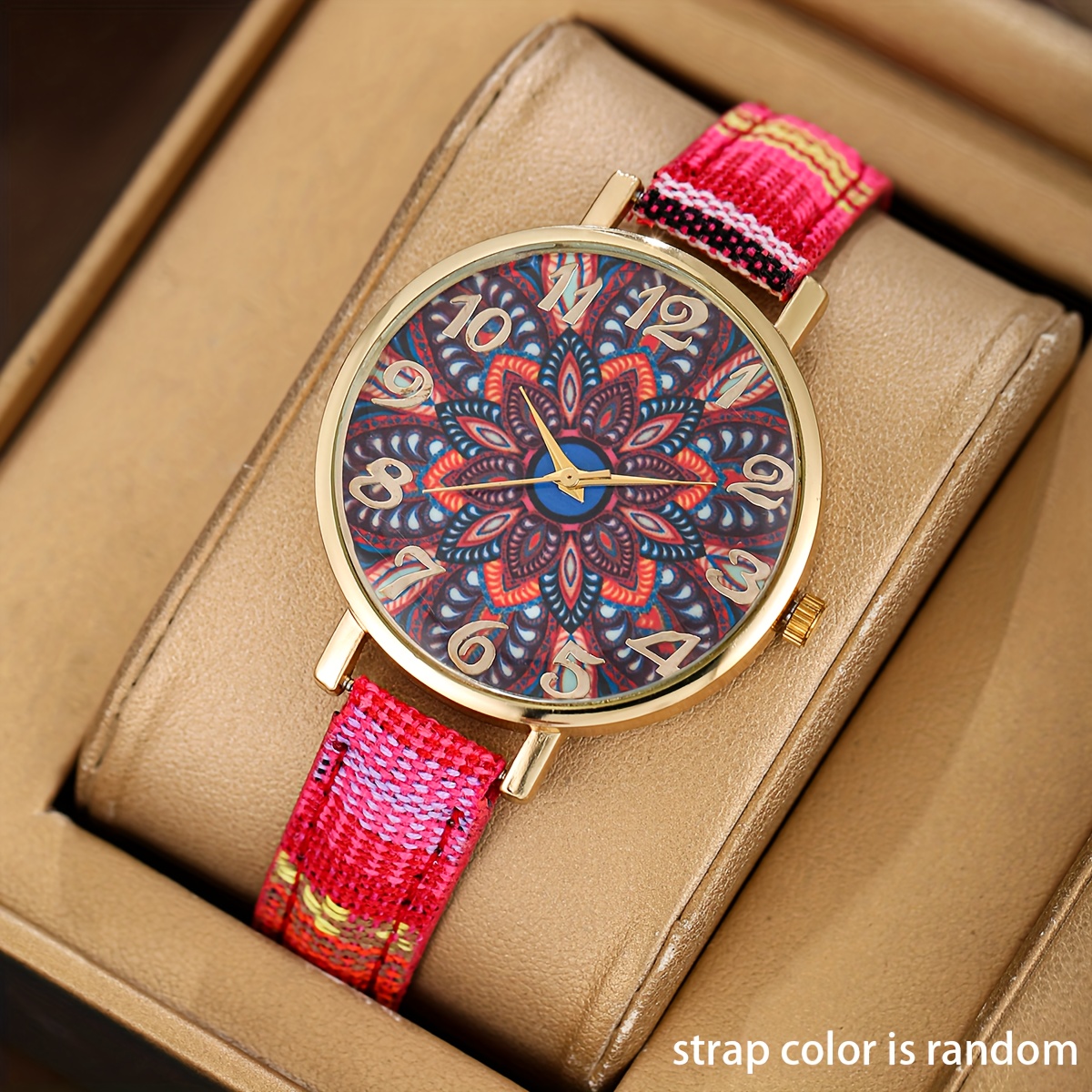 Ladies' Watch, Fashionable Vintage Style with an Old-money Ethnic Flair, Nylon Strap, an Elegant Must-have for Women, Making You the Center of Attention, the Perfect Gift for Your Girlfriend