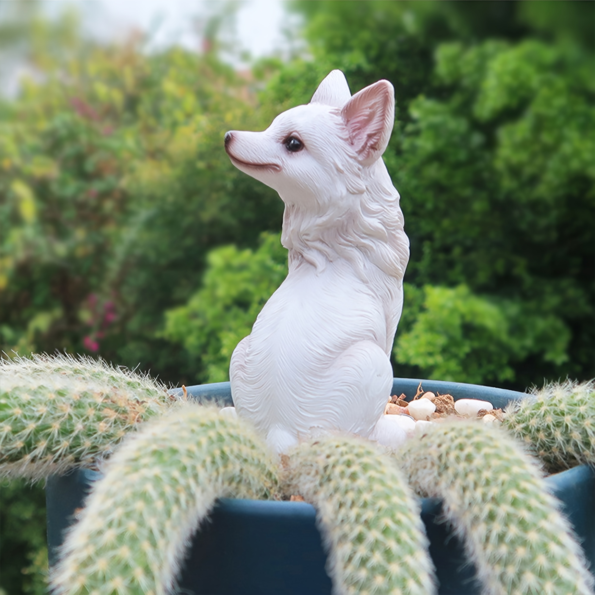 1pc resin nine tailed fox decoration ideal indoor outdoor - Temu