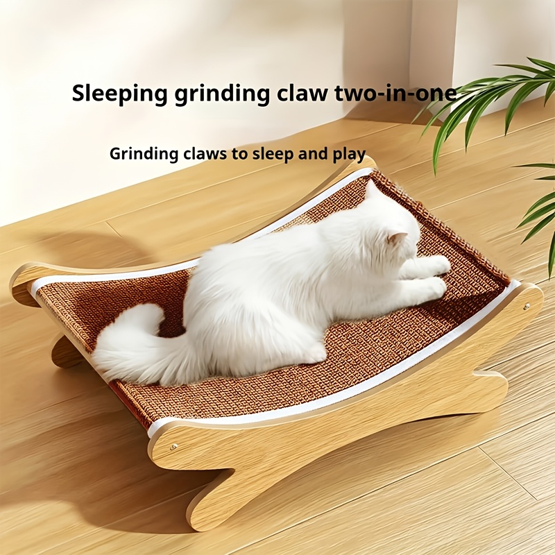 E-shop Sisal Katzenkratzsofa Bett Integrierte Spielzeugmatte - Langlebiges, Katzenfreundliches Sofa