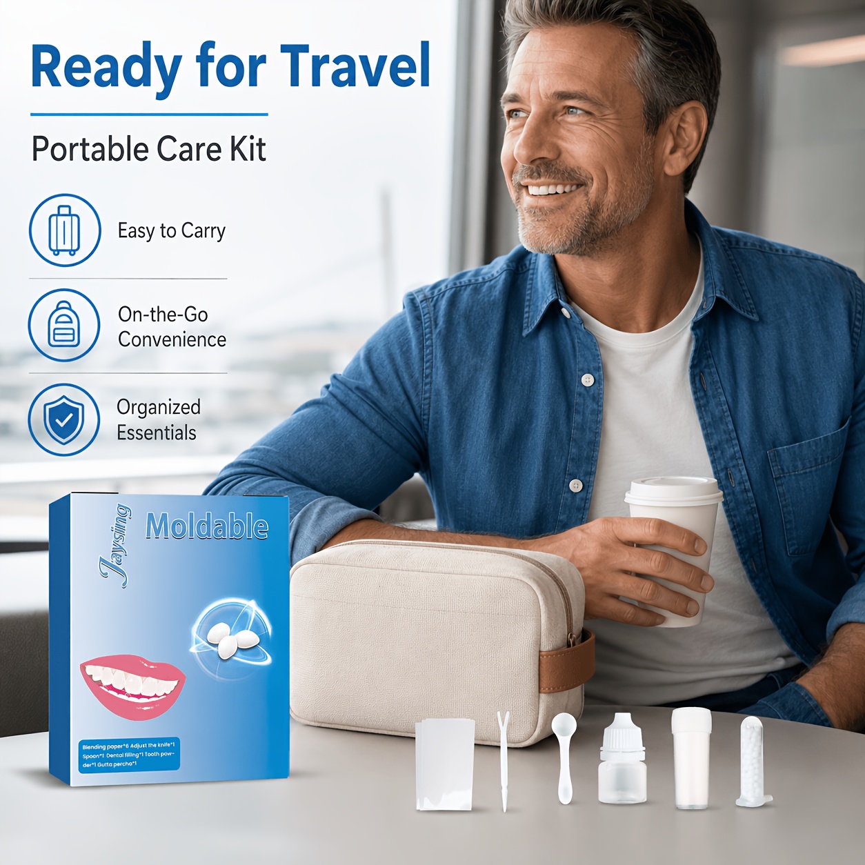 halloween kit moldable care set with mixing papers spoon and tool portable oral care accessories for gift for and holiday moments compact kit 3 54 x 2 68 x 0 79in Product details 6