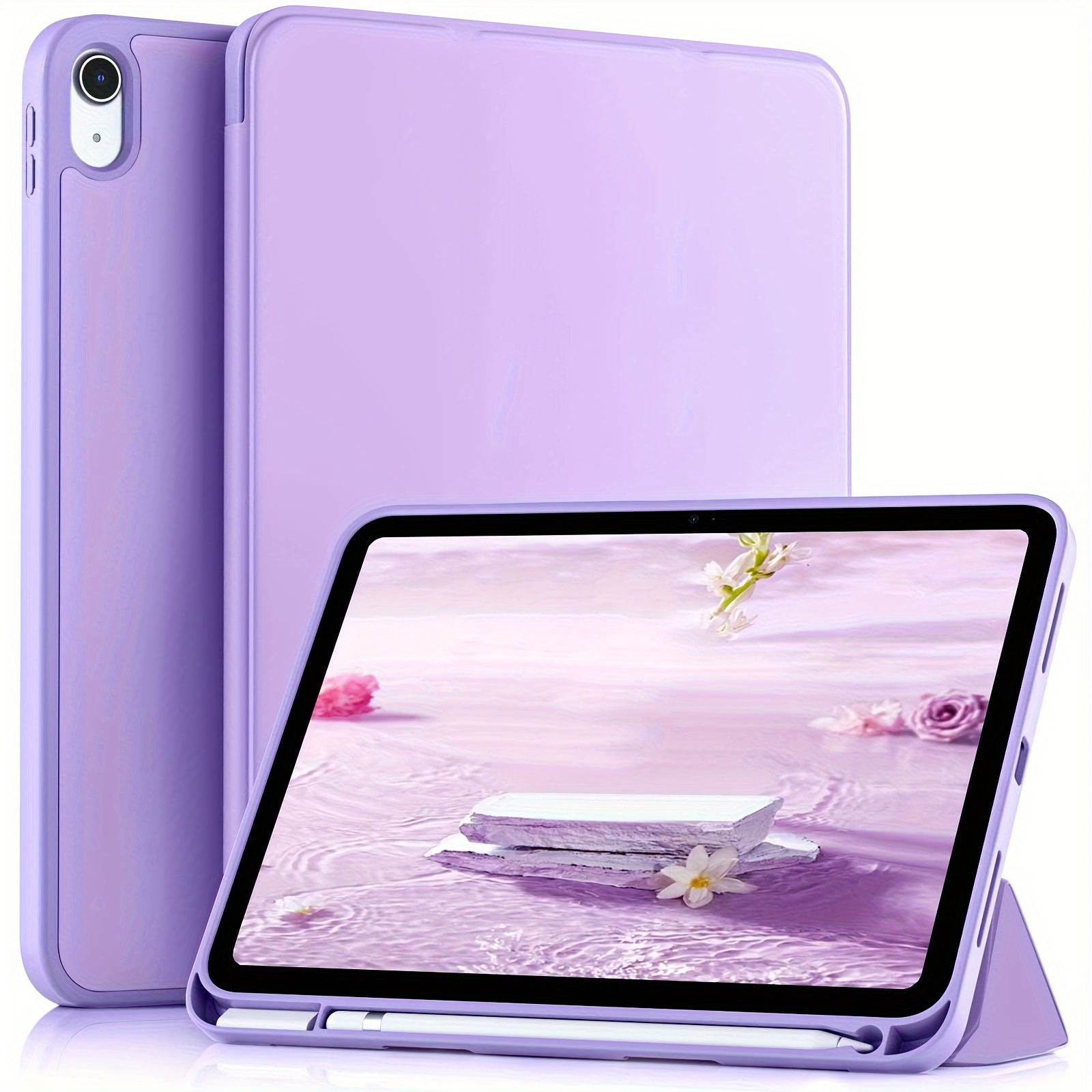 

Case For Ipad 10th Generation Case 2022, Ipad 10 Case With Flexible Tpu Back & Trifold Stand, Protective Cover With Pencil Holder For Ipad 10.9 Inch
