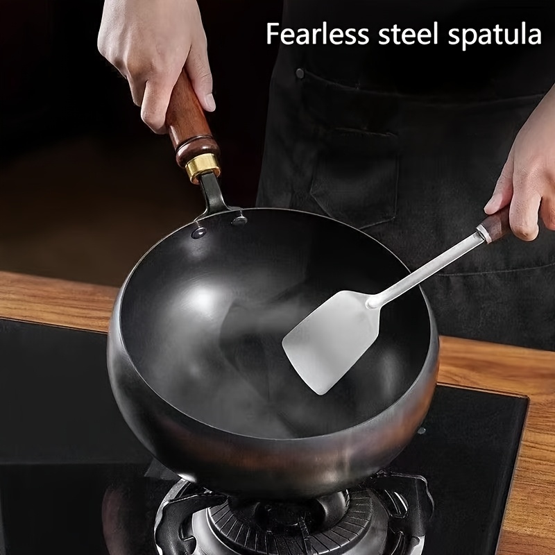 handmade traditional iron pot with large belly   surface non stick no coating splash proof from   Product details 7