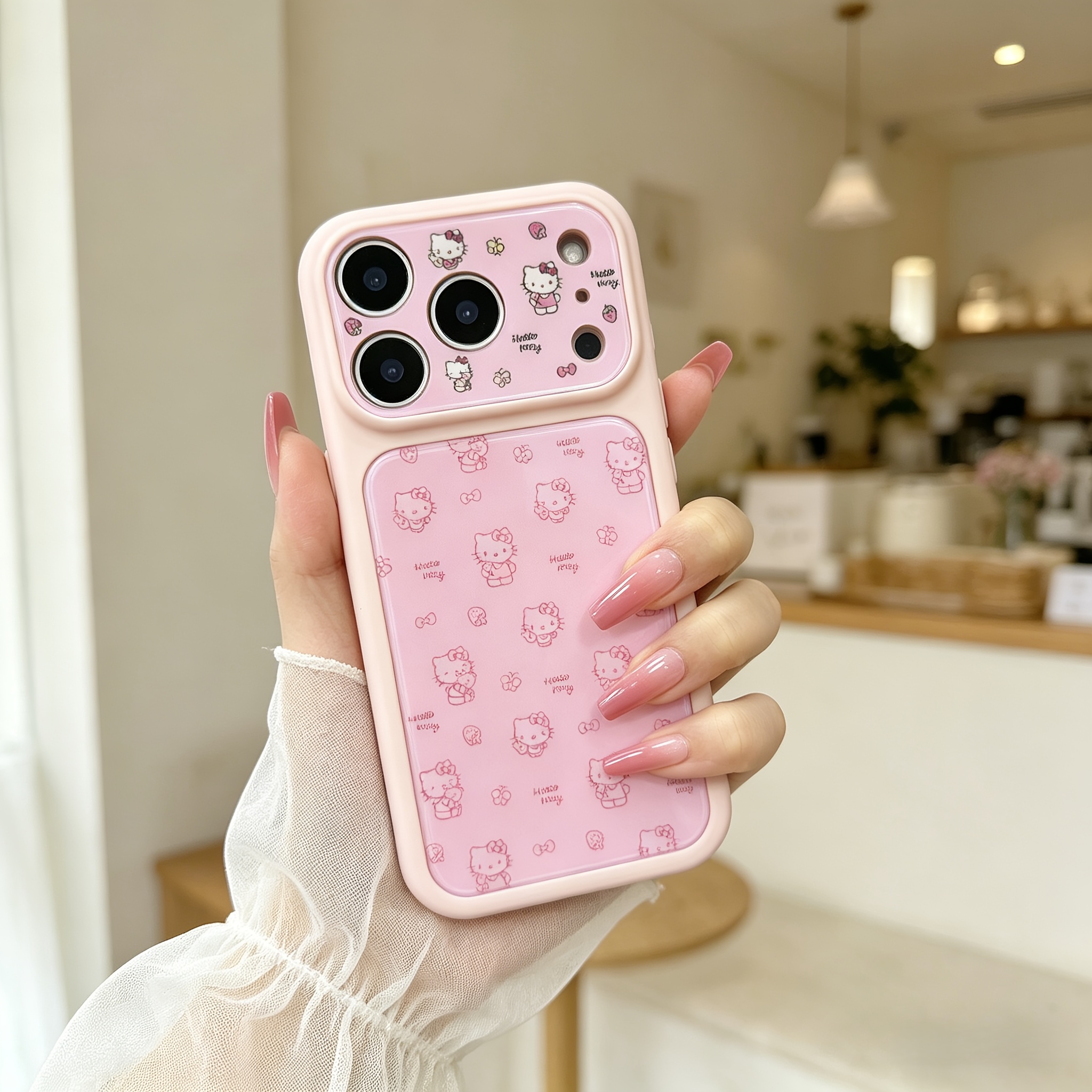 E-shop Handyhülle - Süße und einfache Linien, Teddybär-Träger, geeignet für iPhone 17, , Apple 16 Handyhülle, 15P Neues Modell