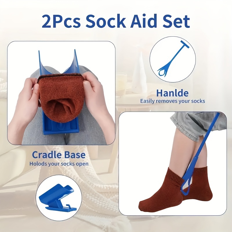 

A Sock Aid For The Elderly And Disabled - No Bending Required, , Suitable For Pregnant Women And With As A Dressing Aid.