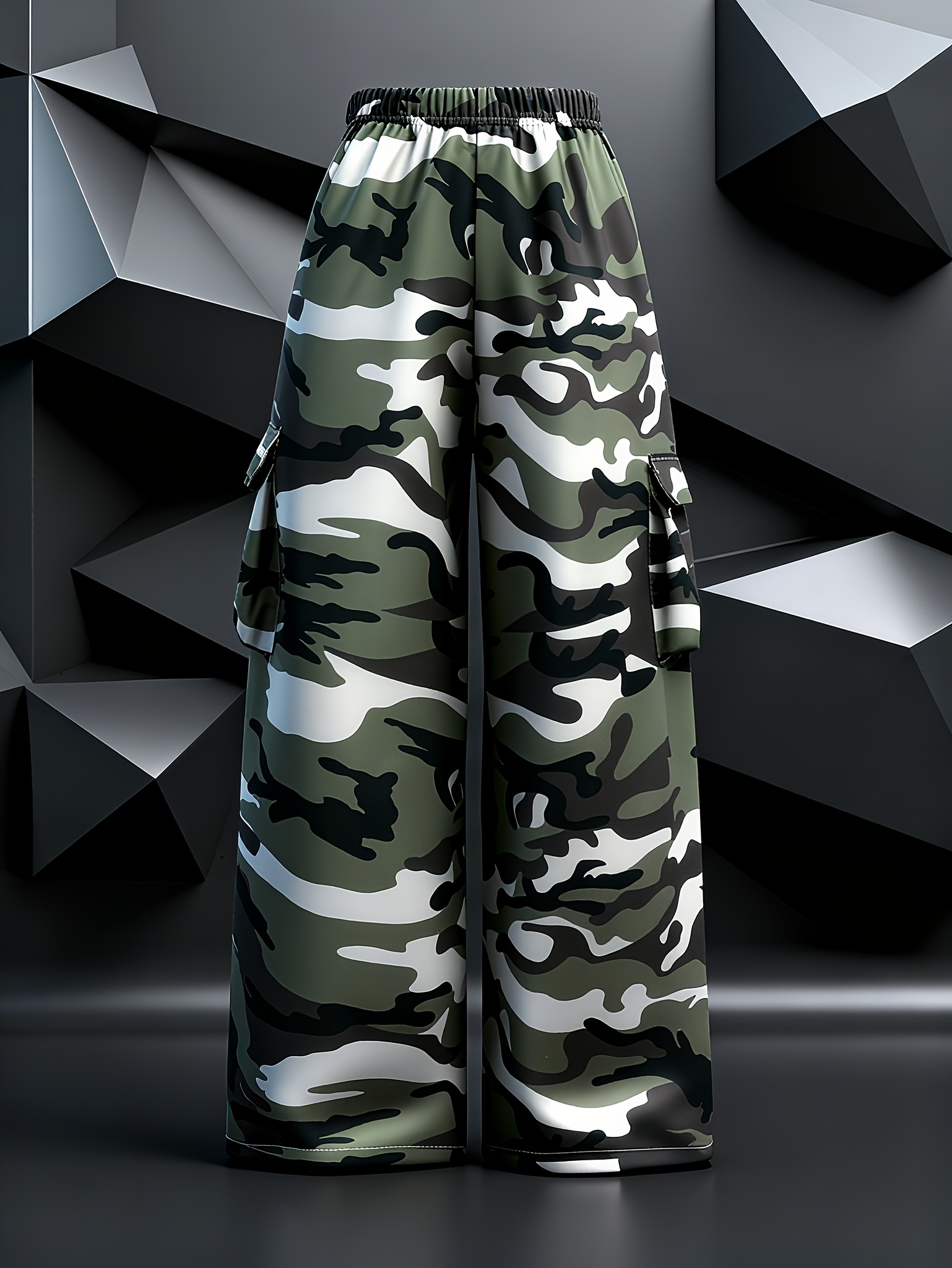 item picture girls camouflage print cargo pants loose fit   for spring summer and fall ideal for outdoor     outdoor