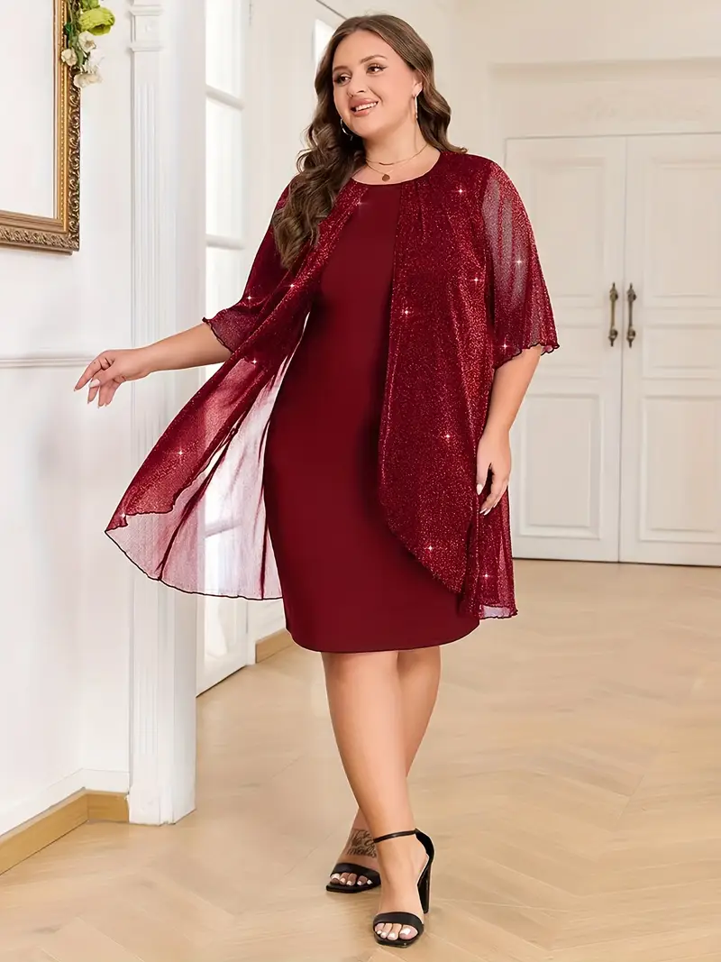 plus size plus size elegant style casual fashion solid color - Temu Czech Republic plus size plus size elegant style casual fashion solid color - Temu Czech Republic