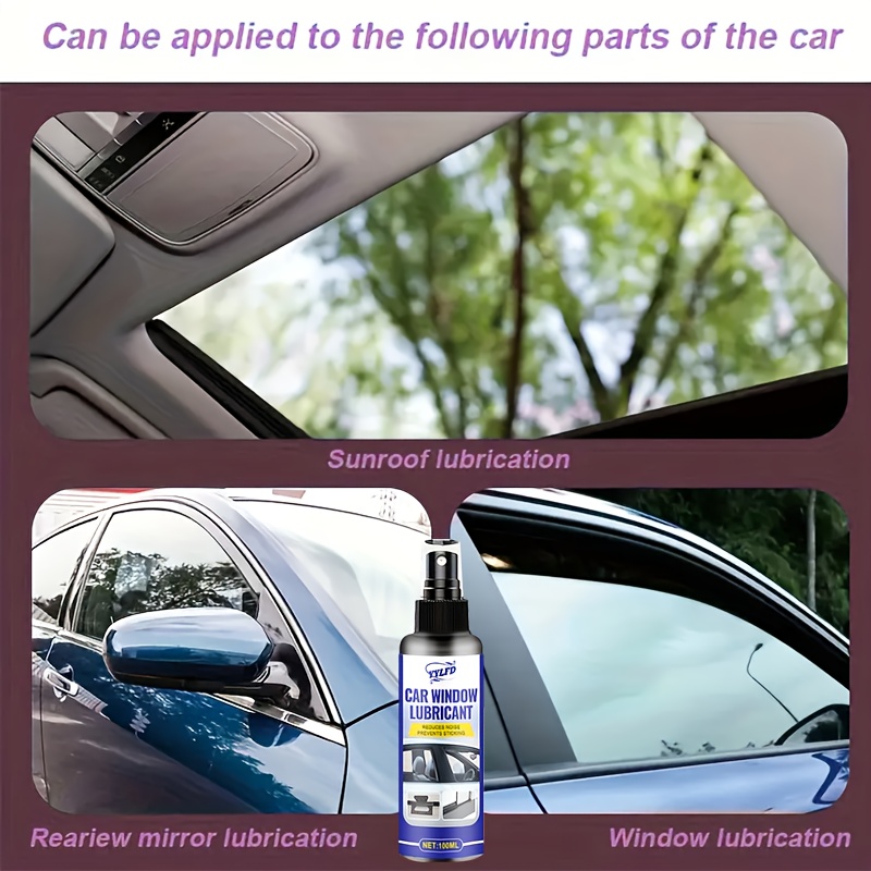 car window lubrication spray glass smoothness
