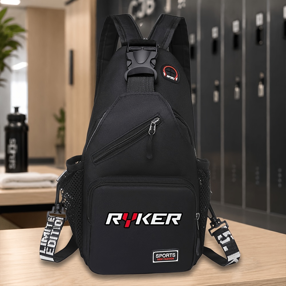 TEMU New Fashionable Unisex Trendy Chest Bag, Large Capacity Crossbody Bag, Casual Outdoor Sports Backpack, Suitable For Outdoor Travel And Commuting