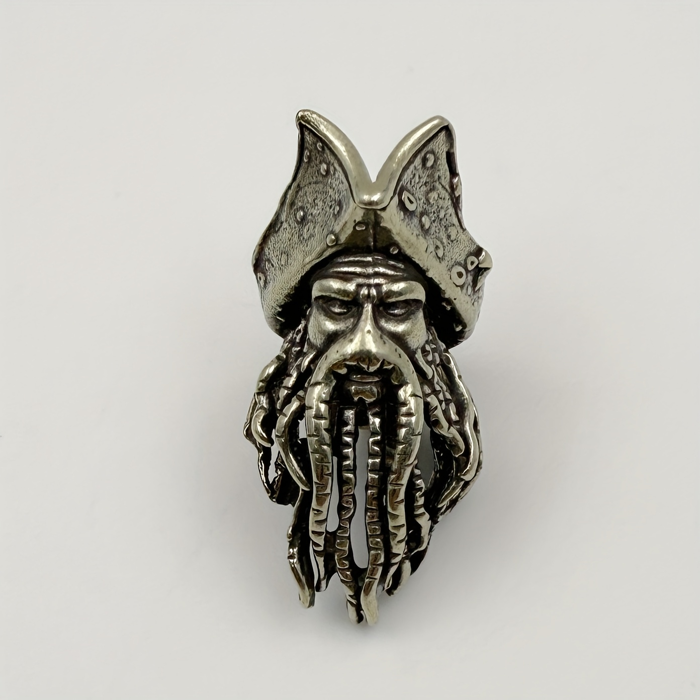Men's Key Ring And Keychain, Mustache Pirate Pendant - Vintage , Suitable For Outdoor Edc Additions