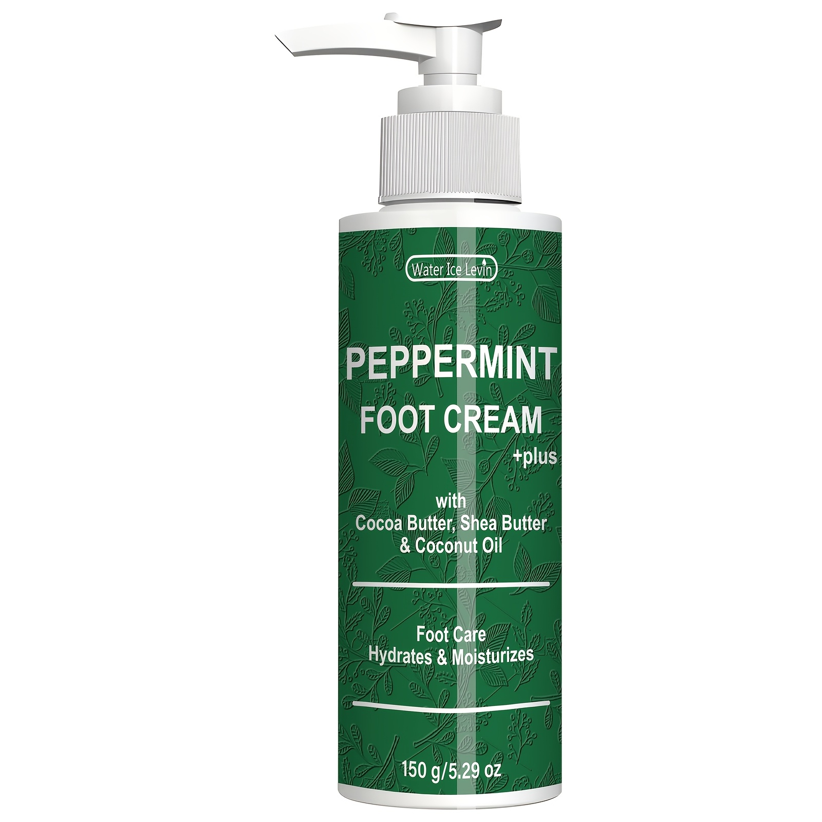 Image of Watery Mint Foot Cream Containing Butter, Shea Butter And Coconut Oil Moisturizing And Nourishing Skin Suitable For Types Men Women Foot Care 150g/5.292oz Suitable For Massage