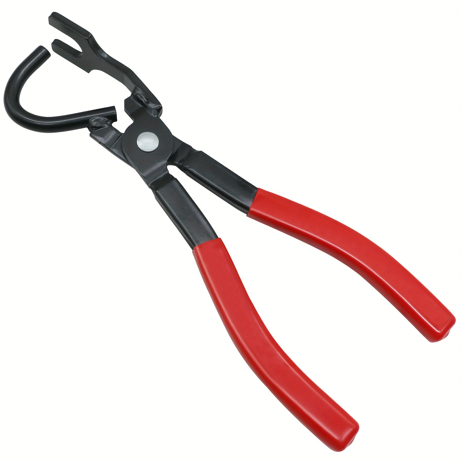 

Heavy-duty Exhaust Hanger Removal Pliers - Rubber Brackets, Steel Construction With Red Rubberized Handles, For Tasks