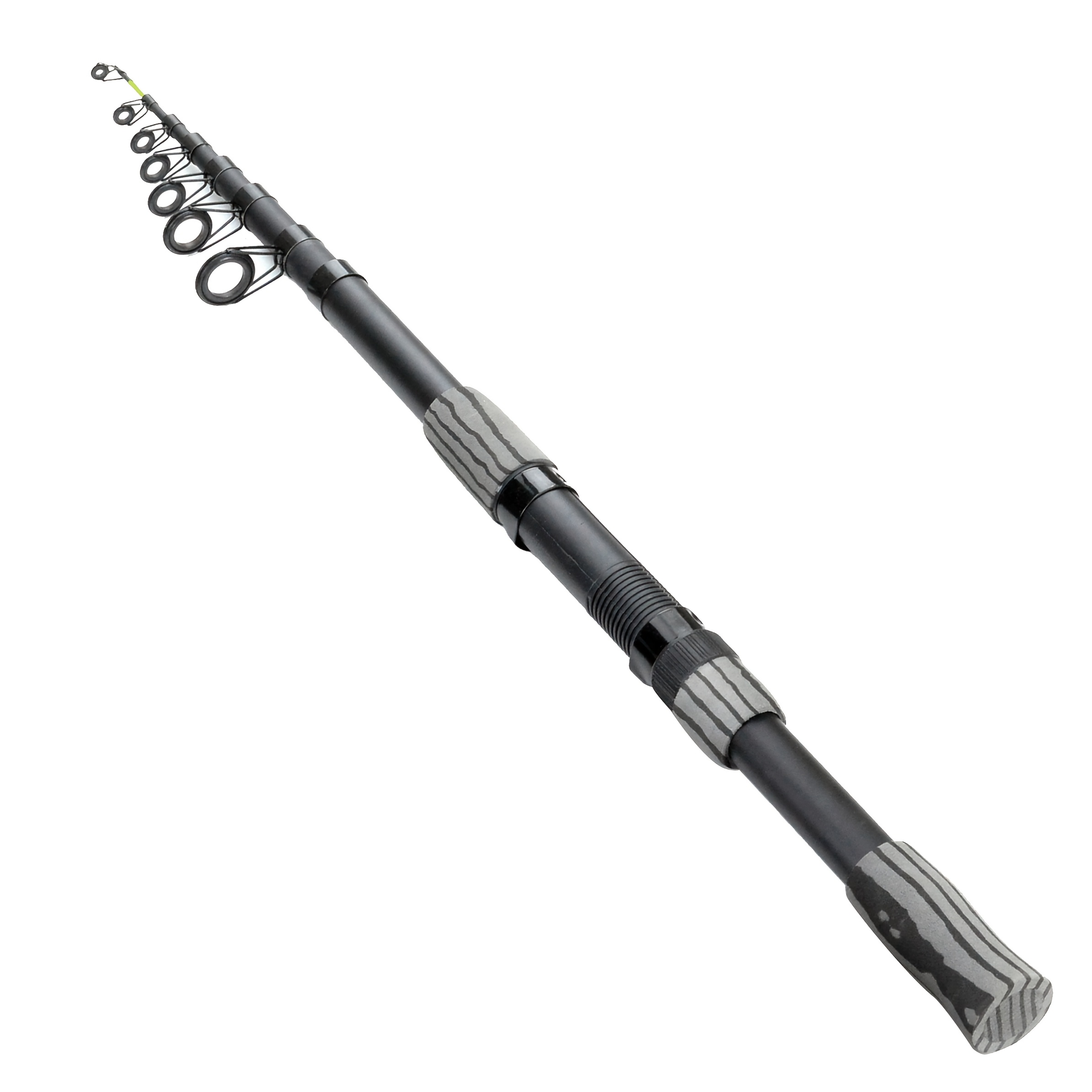 dam telescopic fishing rod Full Tech Tele Spinning Combo, Freshwater Angler & Reel Pike Perch Zander & More, Strong Leightweight & Versatile, Black & Grey, 2.40m Moderate Fast Rod, 3000 Size Reel to thump Telescopic Fishing Rod Dam Adjusta