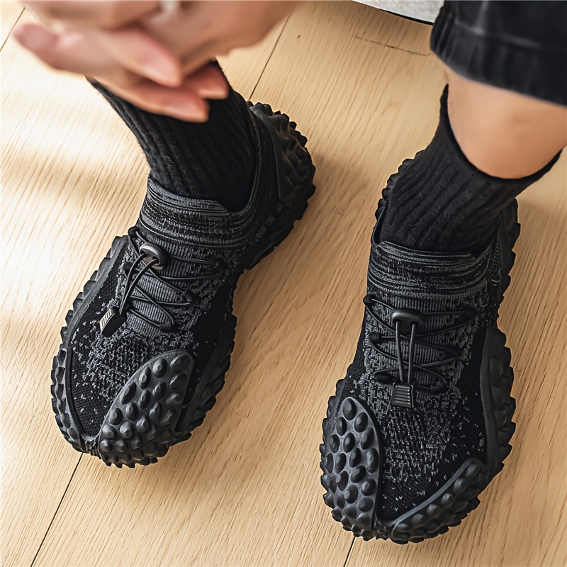 Plus Size Durian Knit Sports Sock Shoes Slip-On Lazy Shoes