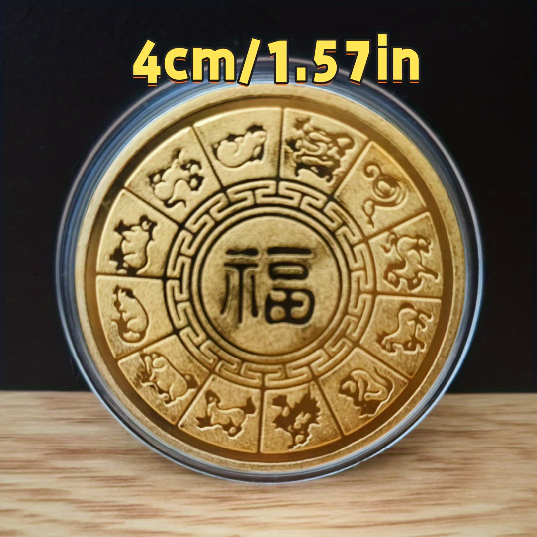 2025 год змеи - твердая   монета  , новогодний красный  ,   счастья, благословение матери   змеи, толстое издание памятной монеты   подробные сведения 0