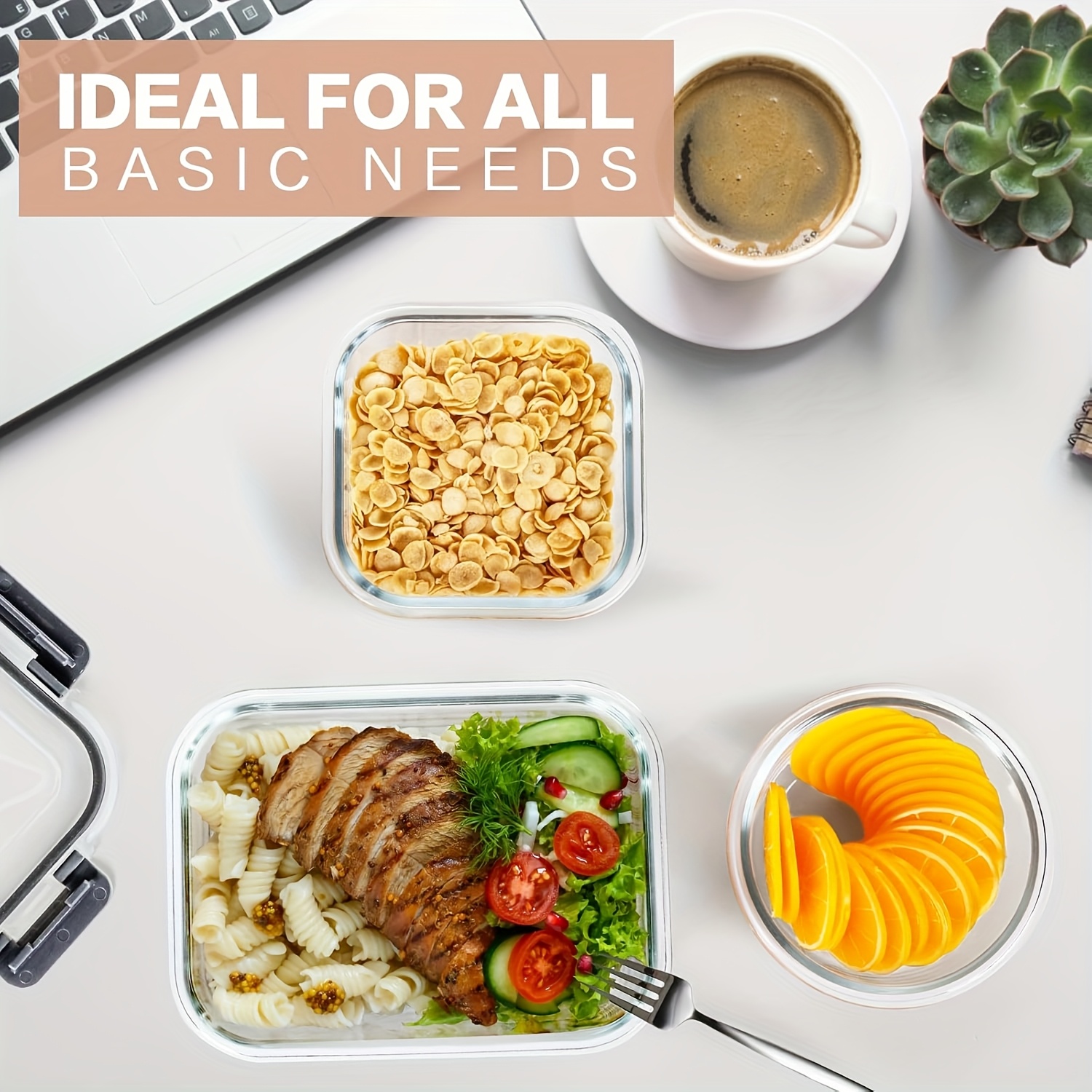 glass food storage containers 15pcs meal prep containers in glass lunch bento boxes with leak proof lids for microwave freezer dishwasher bpa free gray Product details 4