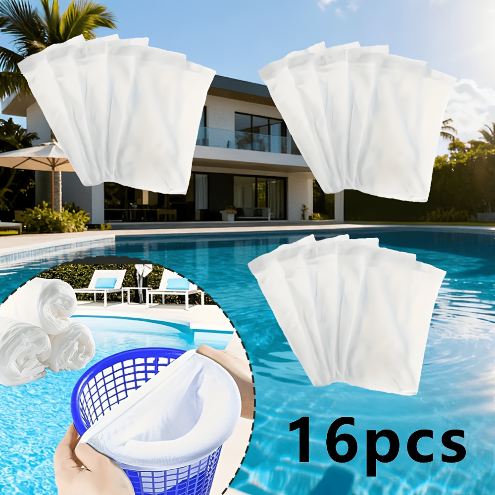 E-shop 5/15/16/25/26/50/51/100 Stk. Schwimmbad-Filterbeutel, passend für Schwimmbad-Skimmer -Sauger – Verbundstoff, für Einbau-/Überirdische Pools,