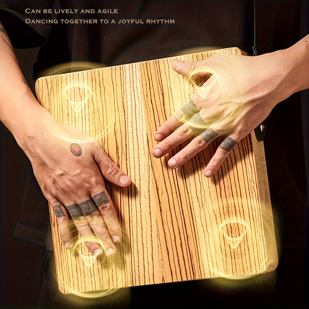 Hluru Travel Cajon Drum - Versatile Hand Percussion for Blues, Jazz & More - Durable Wooden Box with Snare Strings