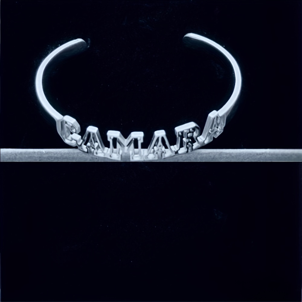 TEMU Bracciale in Acciaio Inossidabile Tonalit� Oro con Incisione Personalizzata del �� e Boh矇mien per Abbigliamento Casual, Feste ed Idea Regalo