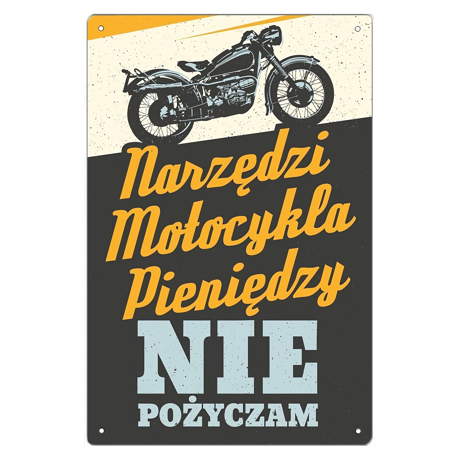 

Room Decor 1pc Stj2 Metal Tin Sign, 8x12inch Poster, Wall Decor For Garage, Bar, Cafe, Motorbike Enthusiasts